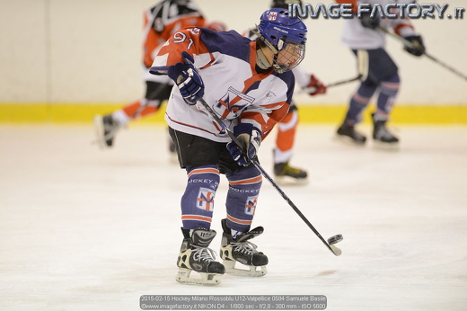 2015-02-15 Hockey Milano Rossoblu U12-Valpellice 0584 Samuele Basile